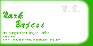 mark bajcsi business card